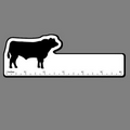 6" Ruler W/ Steer Silhouette (Right Side)